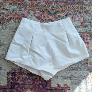 Zara Satin Pleated Shorts